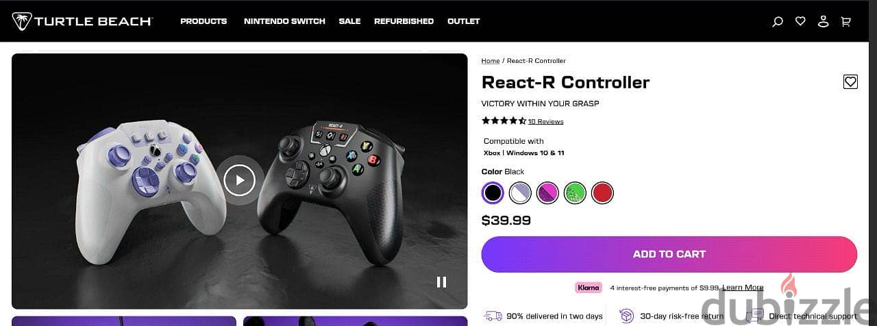 Turtle Beach REACT-R ROTW Wired Controller - Black 1