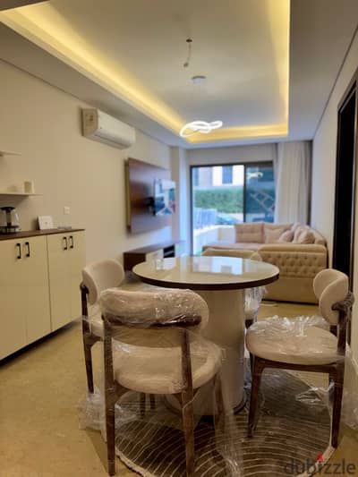 ستوديو مفروش للايجار فى زد ويست - ارضى بجاردن Studio for rent in zed west - Ground floor