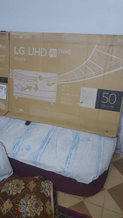 للبيع شاشة LG 50 بوصة 4K Smart UHD ThinQ AI موديل 50UQ75 -