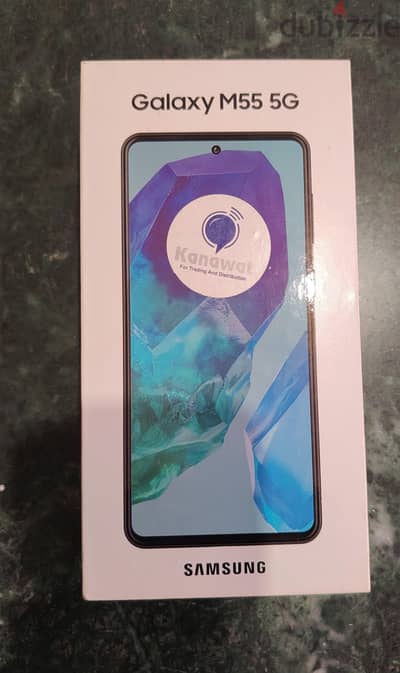 Samsung galaxy m55 5g 256/8   جديد متبرشم ضمان محلى زيرو ضريبه