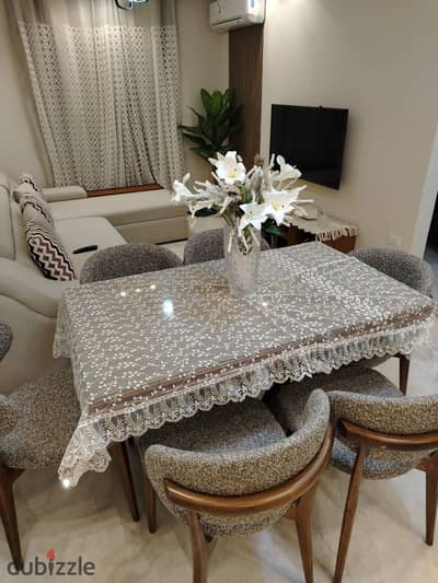 Furnished apartment for rent in Sarayat Katameya compound on the Ring Road