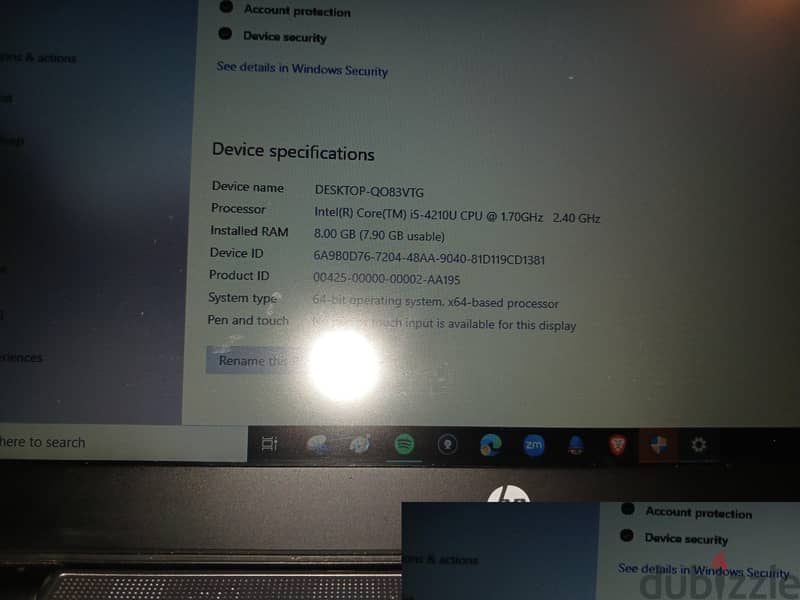 Hp laptop 7