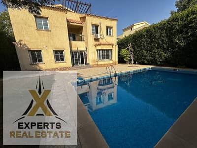 Villa for Rent with a Private Swimming Pool, Kitchen, and Air Conditioning in Madinaty