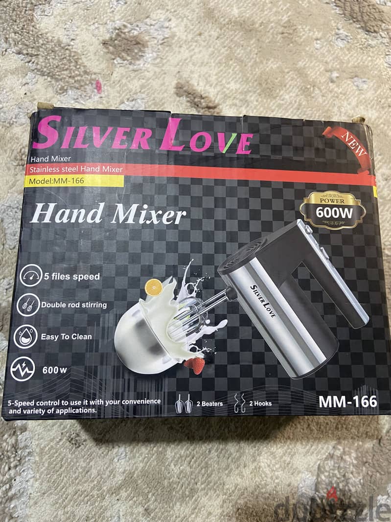 Silver Love Handmixer 600w 1
