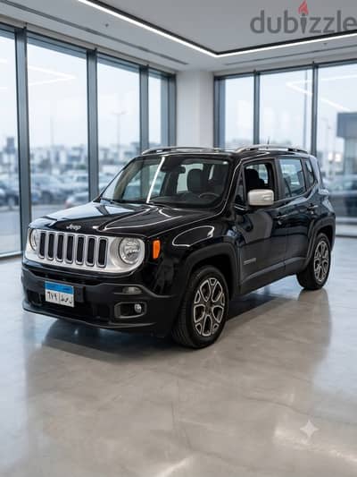 جيب رينيجيد 2016 الفئة الثالثة  هاي لاين أسود / Jeep Renegade2016