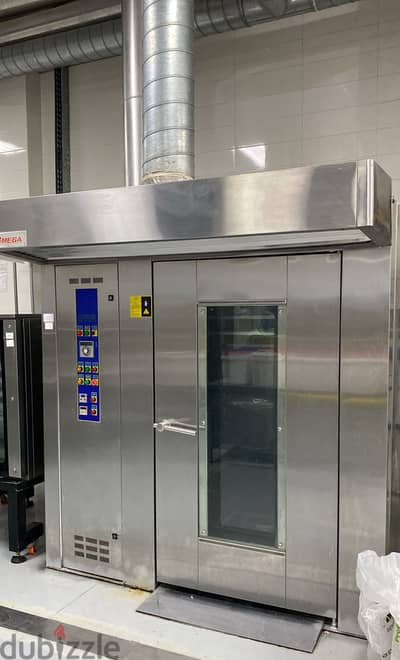 فرن اوميجا دوار 32 صاج غاز غير مستخدم /Omega Gaz Type Rotary 32 Racks