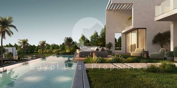 3-bedroom chalet for sale at the lowest price in Sea View with only a 5% down payment and 10-year installments in Sea View, SODIC North Coast, Ras El