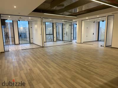 Unique administrative headquarters 220m air-conditioned for rent in the middle of the largest companies in Sodic EDNC Al Tagamoa Al Khames