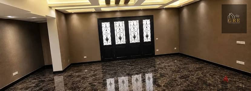Luxury duplex 400m for sale with high privacy, front garden, rear garden, private entrance, and luxury marble finishing inside 4th Touristic Area 6 October
