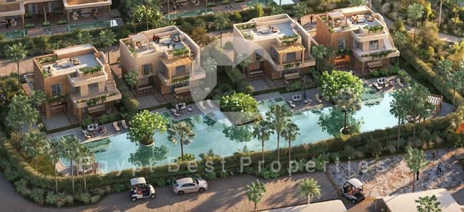 شاليه للبيع بموقع مميز بإطلاله مزدوجه و بمقدم 5% فقط في رمله