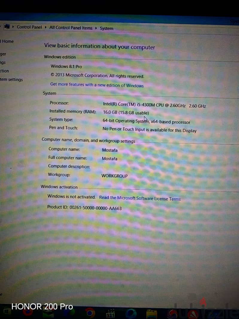 لاب توب hp 5