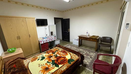 Available studio room with bathroom only in Al-Munīl, Al-Rawda