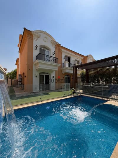 Luxury twin house villa for rent, furnished Layan Residence Compound, Fifth Settlement