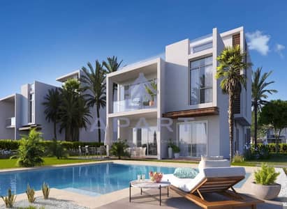 تاون هاوس للبيع فيو مميز على البحر -متشطب- بقسط على 12 سنه -مع مطور كبير -الساحل الشمالي