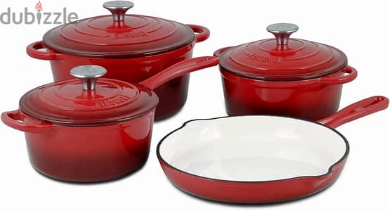 Küchen profi 7-Piece Enameled Cast Iron Cookware Set
