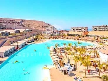 أقل من سعر الماركت شالية 65م ريسيل فيو لاجوون قسط للبيع في المونت جلالة العين السخنة تطوير مصر vacation home Installments