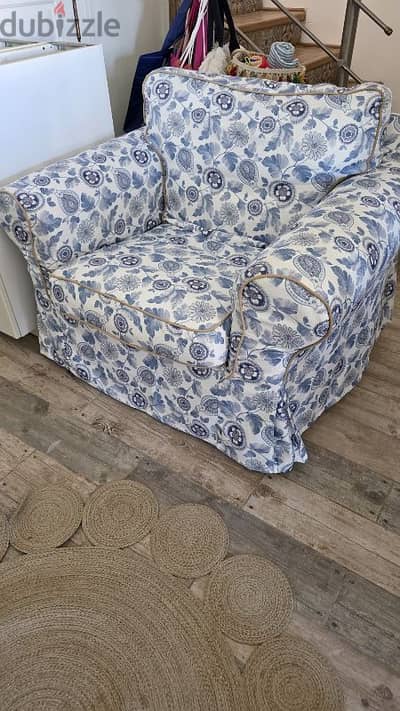 a chair with feet rest and storage