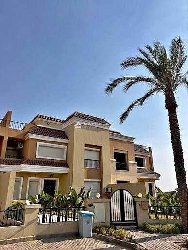 فيلا بسعر شقة 50% خصم الكاش امام مدينتي مباشرة في كمبوند سراي Sarai علي طريق السويس المستقبل سيتي