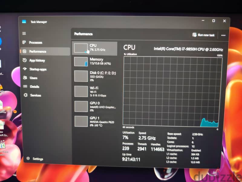 dell precision 3541 i7 9th 1