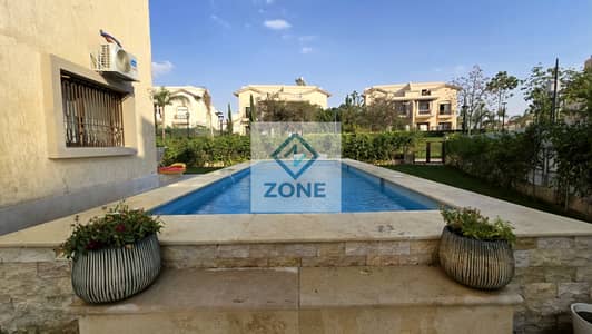 Standalone villa for sale in Madinaty model C3 special super deluxe finishing with swimming pool Garden view