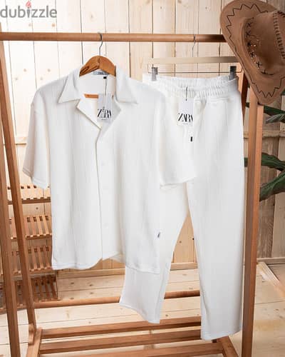 ZARA Jakar suit قميص وبنطلون