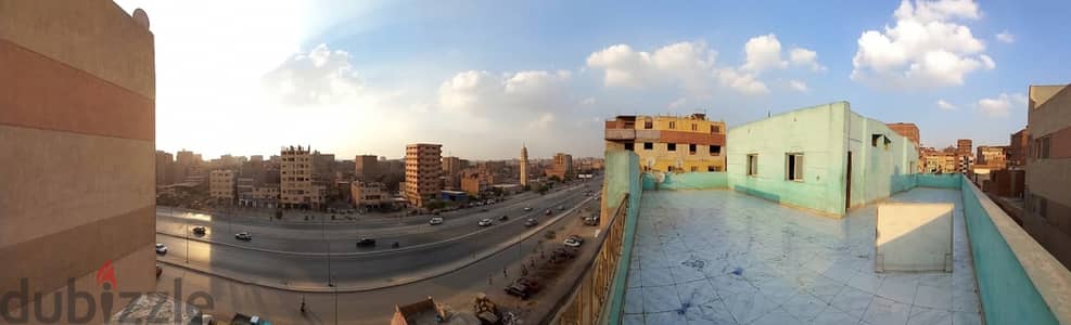 رووف و شقه و سطح كامل 200م على شارع عرض 150م ، واجهتين و ناصيه
