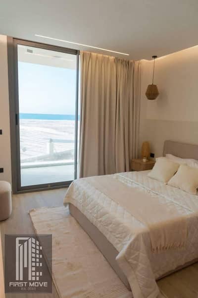 Investment opportunity in New Alamein 5% down payment on a chalet with immediate occupancy, super deluxe finishing next to Palm Hills and the Latin