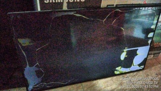 samsung ua55nu7100s مكسورة