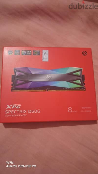 XPG D60G 16GB 2×8GB 3600Mhz RGB