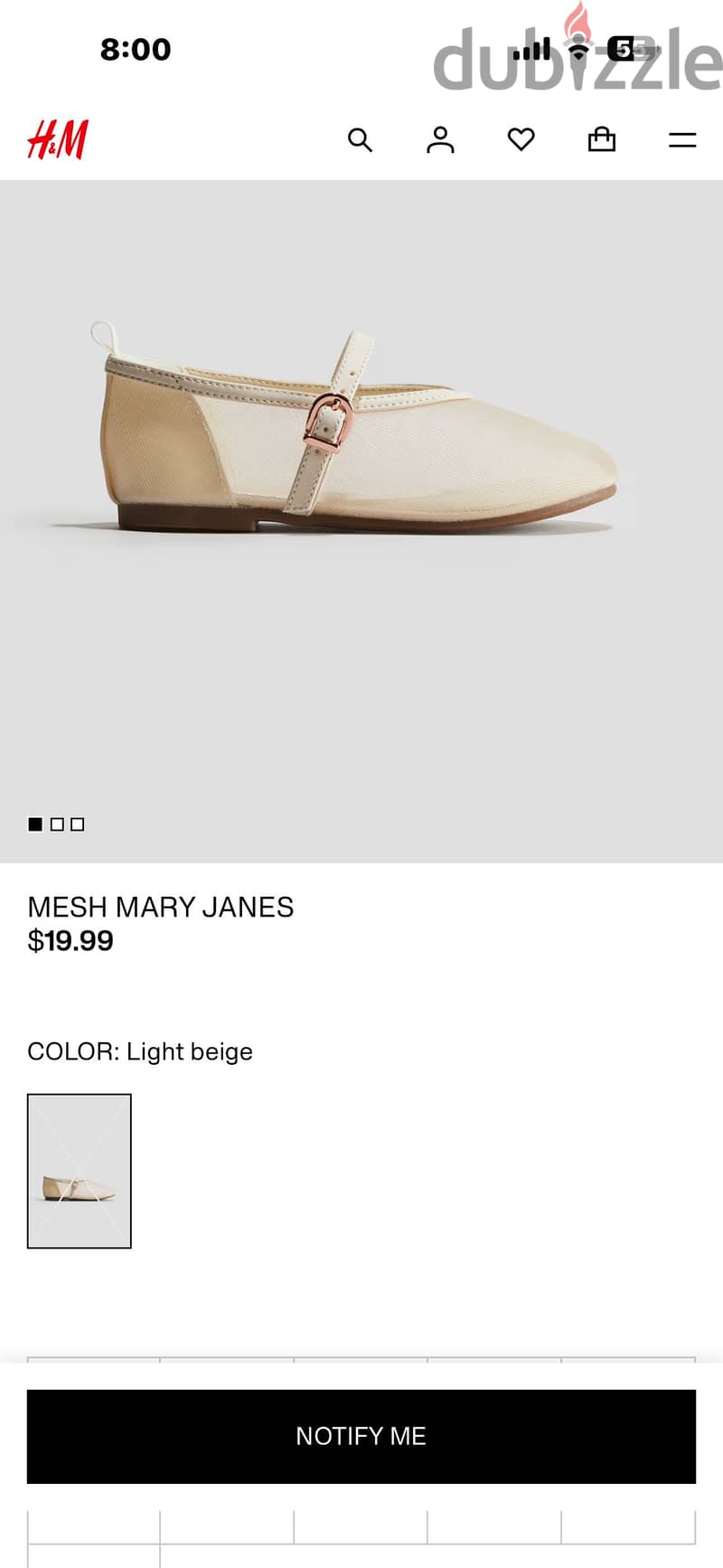 Original H&M Mesh Mary Jane Shoes 1