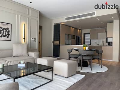 Furnished apartment for rent in the best compound and location: The Waterway Compound, Mohamed Naguib Street. Close to all amenities and just 3 minute