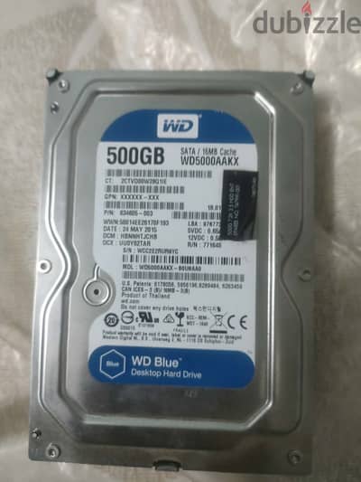 هارد 500 جيجا hdd