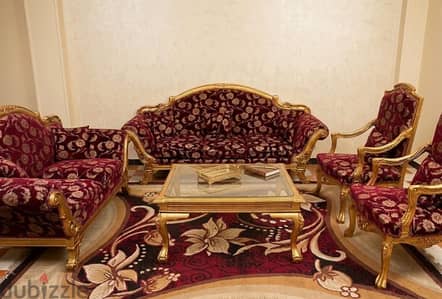 صالون مدهب  حالته محترمه  جدا