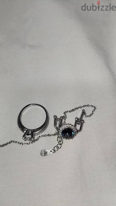 Silver ring and bracelet