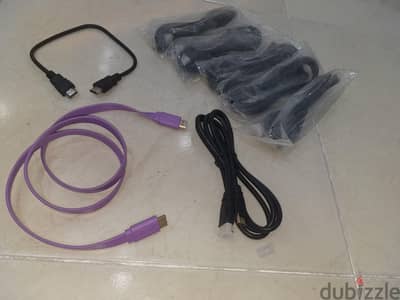 مجموعة كابلات HDMI (جديدة ومستعملة) - جودة عالية
