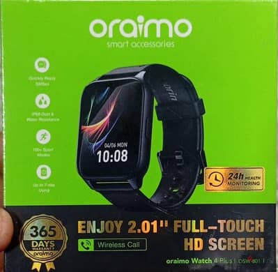 ساعة Oraimo 4 Plus جديدة ومتبرشمة "لقطة"
