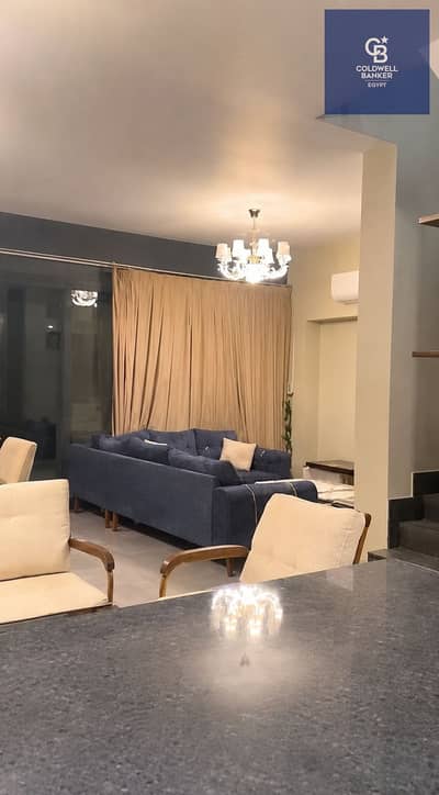 Fully finished corner townhouse with air conditioning, ready for immediate occupancy at a special price and in a prime location in Al Burouj Compound,