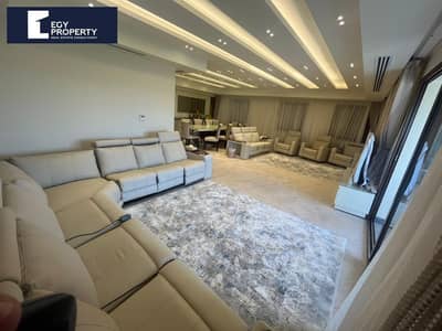 Fully furnished golf view stand alone villa for sale in Marassi north coast with open view