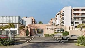 شقة فى كمبوند كريك تاون | CreekTown فى التجمع الاول على طريق السويس امام المطار وبالقرب من مصر الجديدة اقرب استلام بمقدم 20%فقط