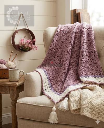 Violet Crochet Shawl