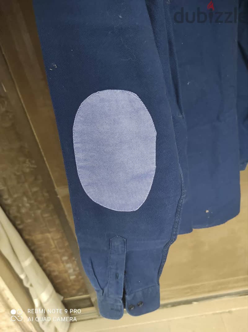 2 shirts Zara men navy blue 1