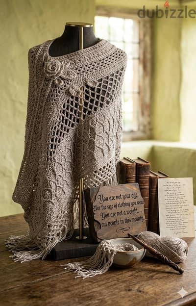 handmade crochet shawl
