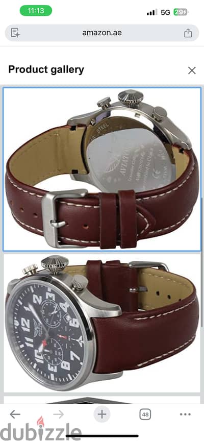 Aviator Casual Watch For Men Analog Leather