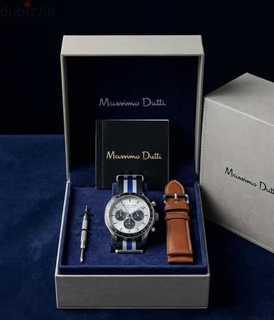 طقم ساعة ماسيمو دوتي كرونوغراف زيرو (Massimo Dutti New)