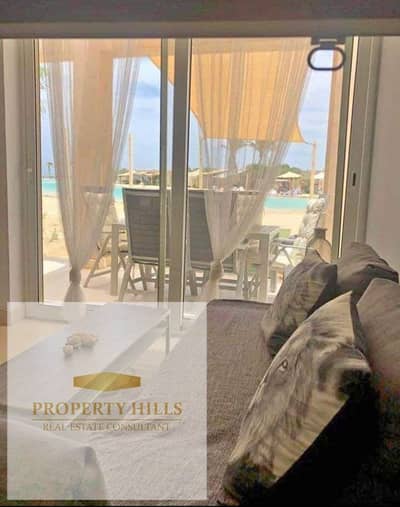 Senior Chalet with Garden for Sale Immediately from Palm Hills, Fully Finished, Open View Lagoon at Hacienda West - Ras al-Hikma, North Coast