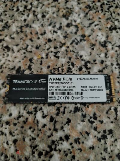 m. 2 nvme 256 Teamgroup هارد