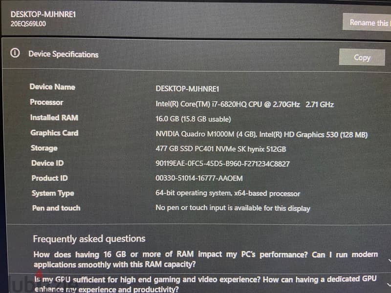 Lenovo thinkpad p50 2