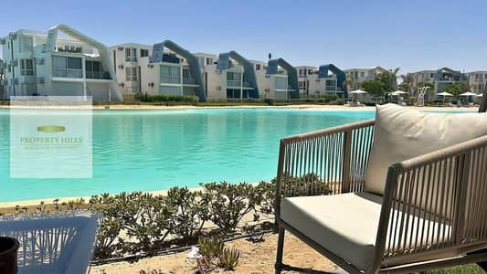 A fully finished chalet from Fouka Bay Ras El Hikma with 3 rooms and a direct view of the lagoon with the option of installment over 9 years
