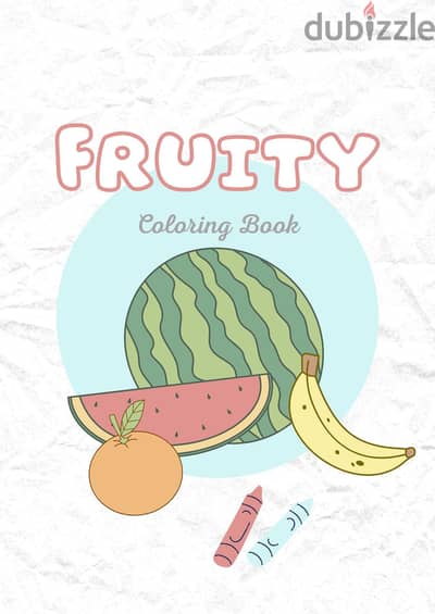 Fruity Coloring Book Worksheet
