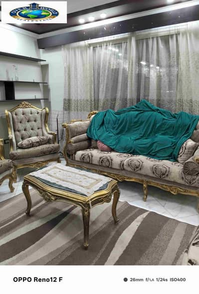 شقة مفروشة للإيجار زهراء المعادي الشطر الثامن تتكون من ثلاث غرف نوم وريسبشن و ثلاث حمامات منهم واحد ماستر مع غرفة النوم ومطبخ مكيفه بالكامل واي فاي غاز طبيعي دور رابع اسانسير